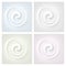 Vector Set of Multicolored Swirl Cream Texture Backgrounds