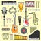 Vector set of musical instruments
