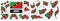 Vector set of the national flag of Saint Kitts and Nevis