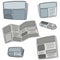 Vector set of newspaper