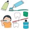 Vector set of oral care