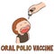 Vector set of oral polio vaccine
