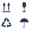 Vector Set of Package Mark Icons