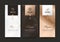 Vector set packaging templates nature luxury or premium products.