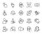 Vector set of Pay money, Biometric eye and Save planet line icons set. Vector