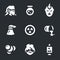 Vector Set of People Mutation Icons.