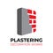 Vector set of plastering finishing company logos