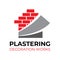 Vector set of plastering finishing company logos