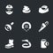 Vector Set of Plumber Icons.