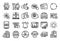 Vector set of Quick tips, Star and Survey line icons set. Vector