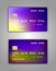 Vector set Realistic credit bank card mockup.