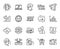 Vector set of Repair document, Developers chat and Wifi line icons set. Vector