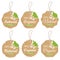 Vector set of retro organic cardboard labels and tags with ropes for design