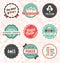 Vector Set: Retro Poker Labels and Icons