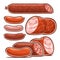 Vector set of Sausages