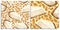 Vector set of seamless pattern piece of cheesecake cakes with tender, delicate creamy-curd cheese. Crisp and crumble cake with