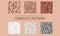 Vector Set of Seamless Terrazzo Granite Pattern Tiles.