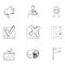 Vector Set of Sketch Elections Icons