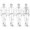 Vector Set of Sketch Men Models. Business Dress Code