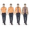 Vector Set of Sketch Men Models. Business Dress Code