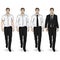 Vector Set of Sketch Men Models. Business Dress Code