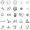 Vector Set of Sketch Sports Icons