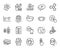 Vector set of Star, Vip internet and Loyalty star line icons set. Vector