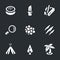 Vector Set of Survival Icons.