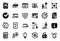 Vector Set of Technology icons related to Financial documents, Refresh like and Packing boxes. Vector