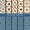 Vector set of ten seamless traditional arabic geometric patterns. design for covers, textile, packaging