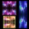 Vector set of textures of luminous objects in the universe with