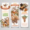 Vector set of Thanksgiving banners.
