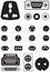 Vector set of thirteen international sockets