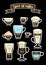 Vector set of types coffee