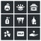 Vector Set of Ukraine issues Icons.