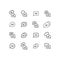 Vector set of various bubbles for speech icons set.