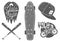 Vector set of vintage sport labels, emblems, logo. Yolo lettering and typography. Skateboard, baseball bat, rap cap, bicycle