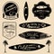 Vector set of vintage surfing logos,signs for textile,t-shirts print etc. Freedom, California, Hawaii typography poster.