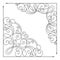 Vector Set of Vintage Template with Ornate Lace Corners