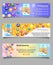 Vector set of vitamin and mineral complex banners