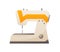 Vector sewing tool for needlework and embroidery. Illustration table sewing machine. Sewing equipment tailoring fashion