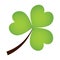 Vector Shamrock leaf on white Background. Irish shamrock vector illustration. Shamrock is a symbol for St. Patrick`s Day