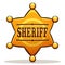 Vector sheriff badge color design