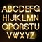 Vector shiny gold letters