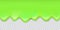 Vector shiny green flowing slime border with shadow isolated on