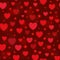 Vector shiny hearts seamless background. Valentine`s day. 14 February