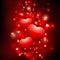 Vector shiny valentine background
