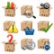 Vector Shipment Icons Set 8