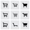 Vector shopping cart icon set