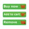 Vector shopping cart item - add,buy,remove buttons